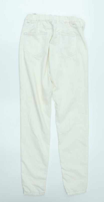 M&S Womens White   Jegging Jeans Size 10 L29 in