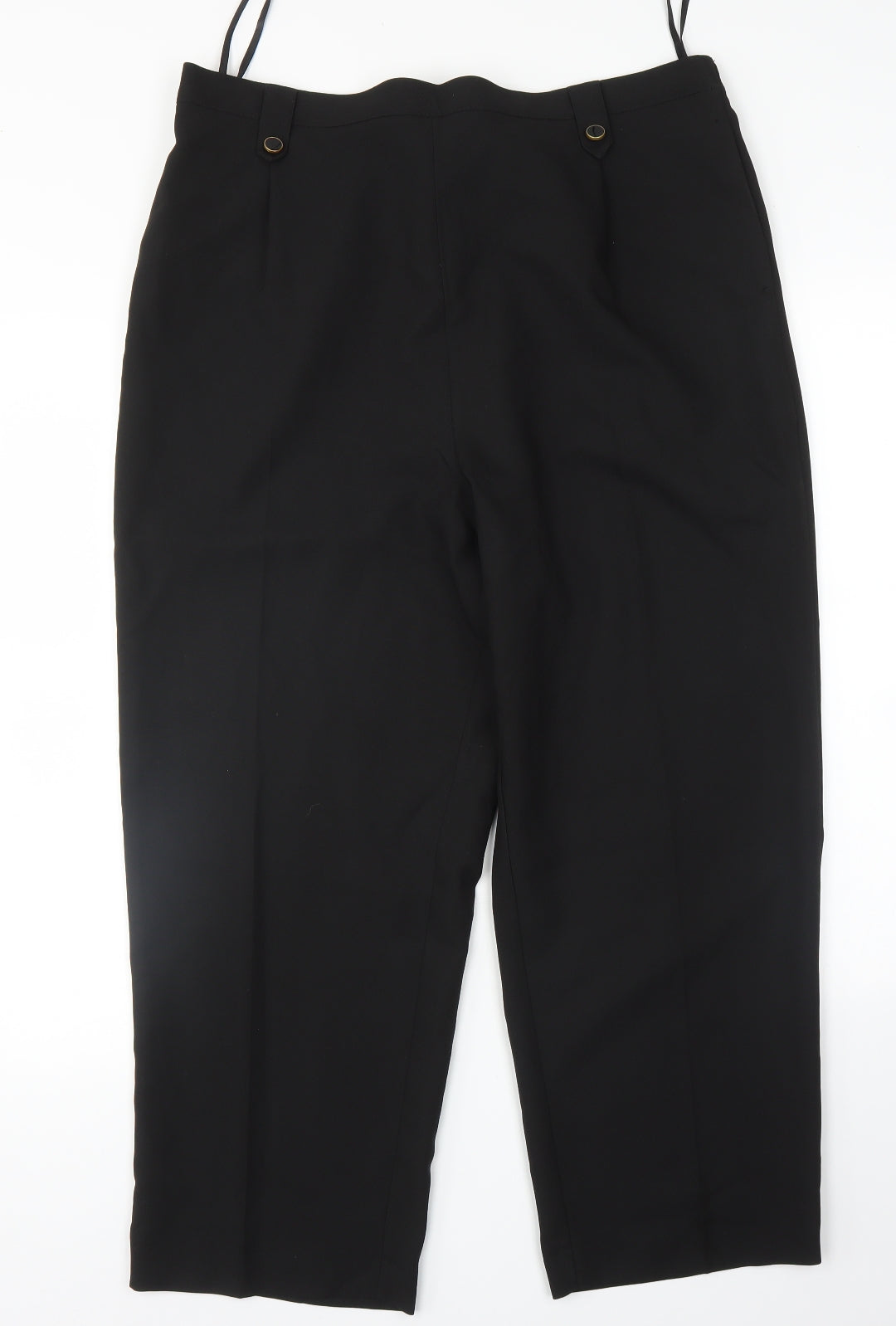 Womens UK Size 18 BM Regular Fit Rain Trousers Black Trousers