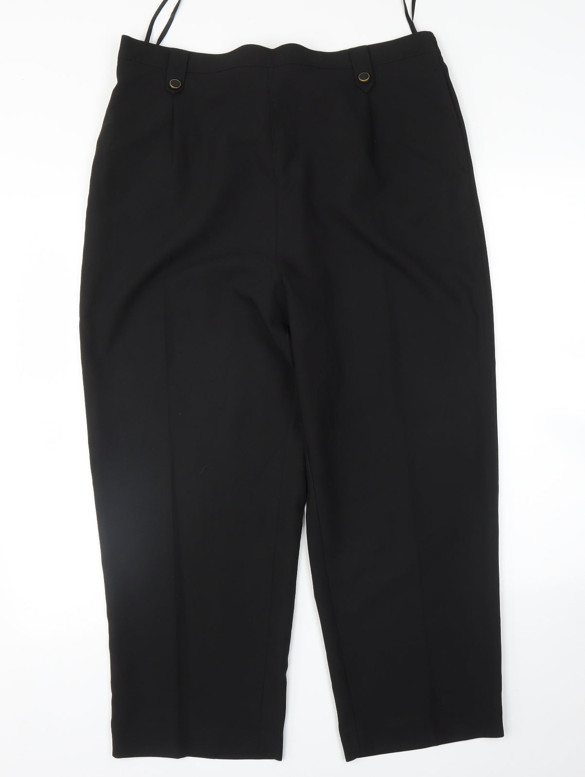 Womens UK Size 18 BM Regular Fit Rain Trousers Black Trousers