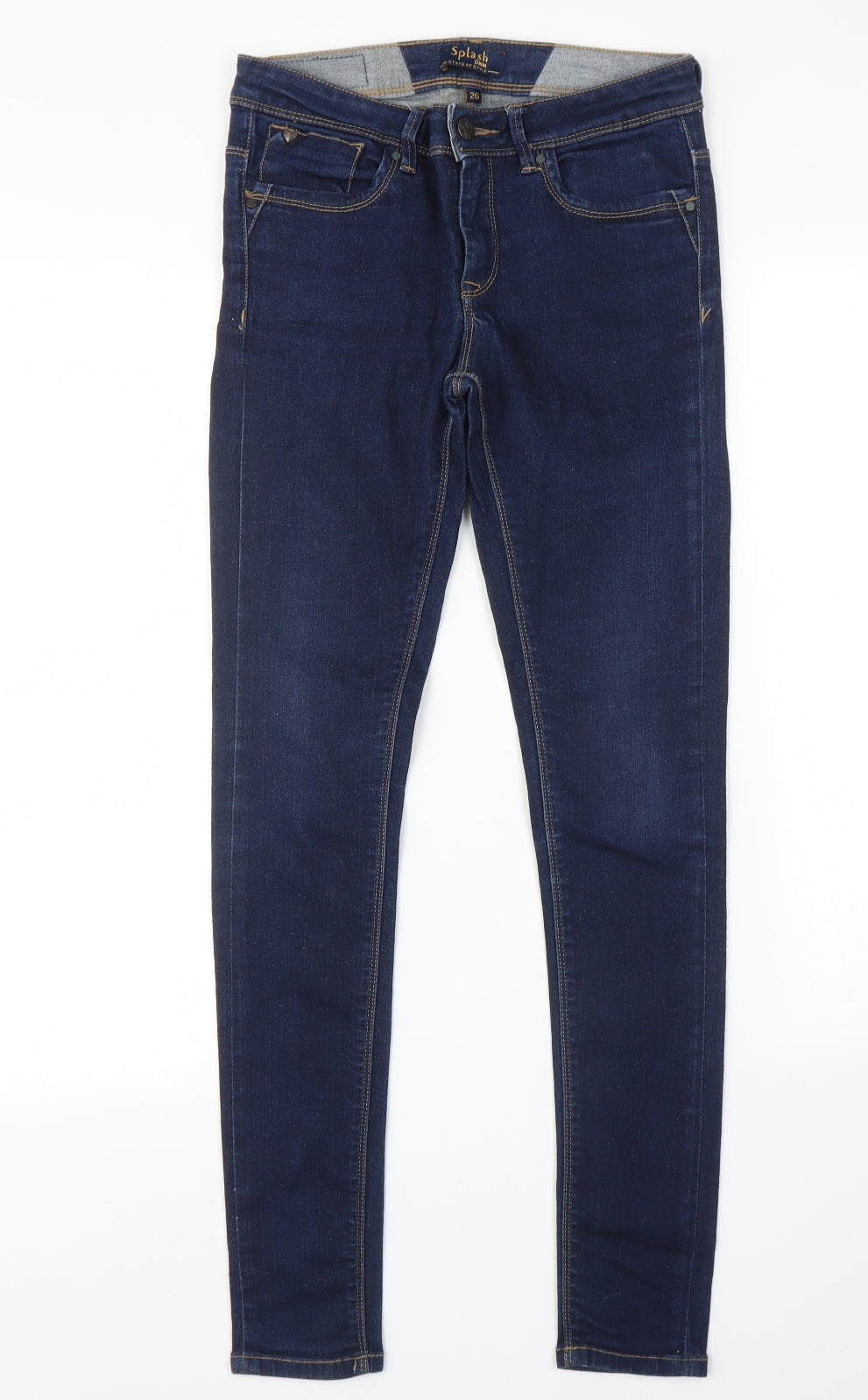 SPLASH Womens Blue   Skinny Jeans Size 26 in L29 in