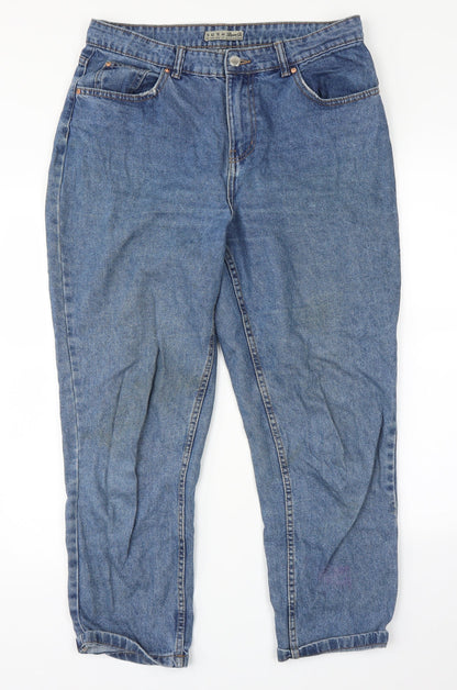 Denim Co Womens Blue   Straight Jeans Size 14 L27 in