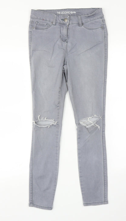 NEXT Womens Grey   Skinny Jeans Size 8 L26 in