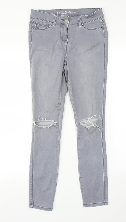 NEXT Womens Grey   Skinny Jeans Size 8 L26 in
