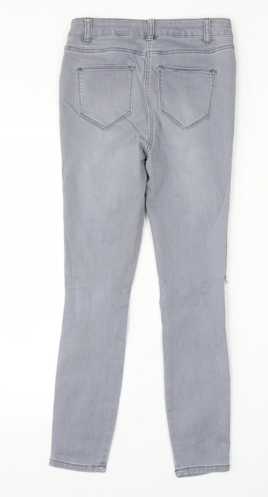 NEXT Womens Grey   Skinny Jeans Size 8 L26 in