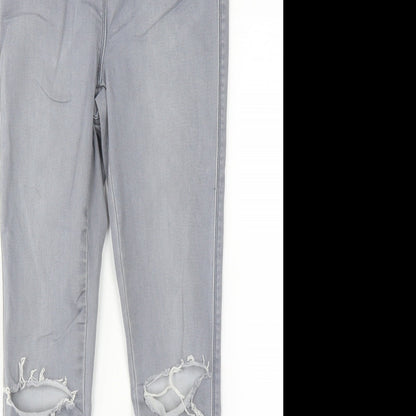 NEXT Womens Grey   Skinny Jeans Size 8 L26 in