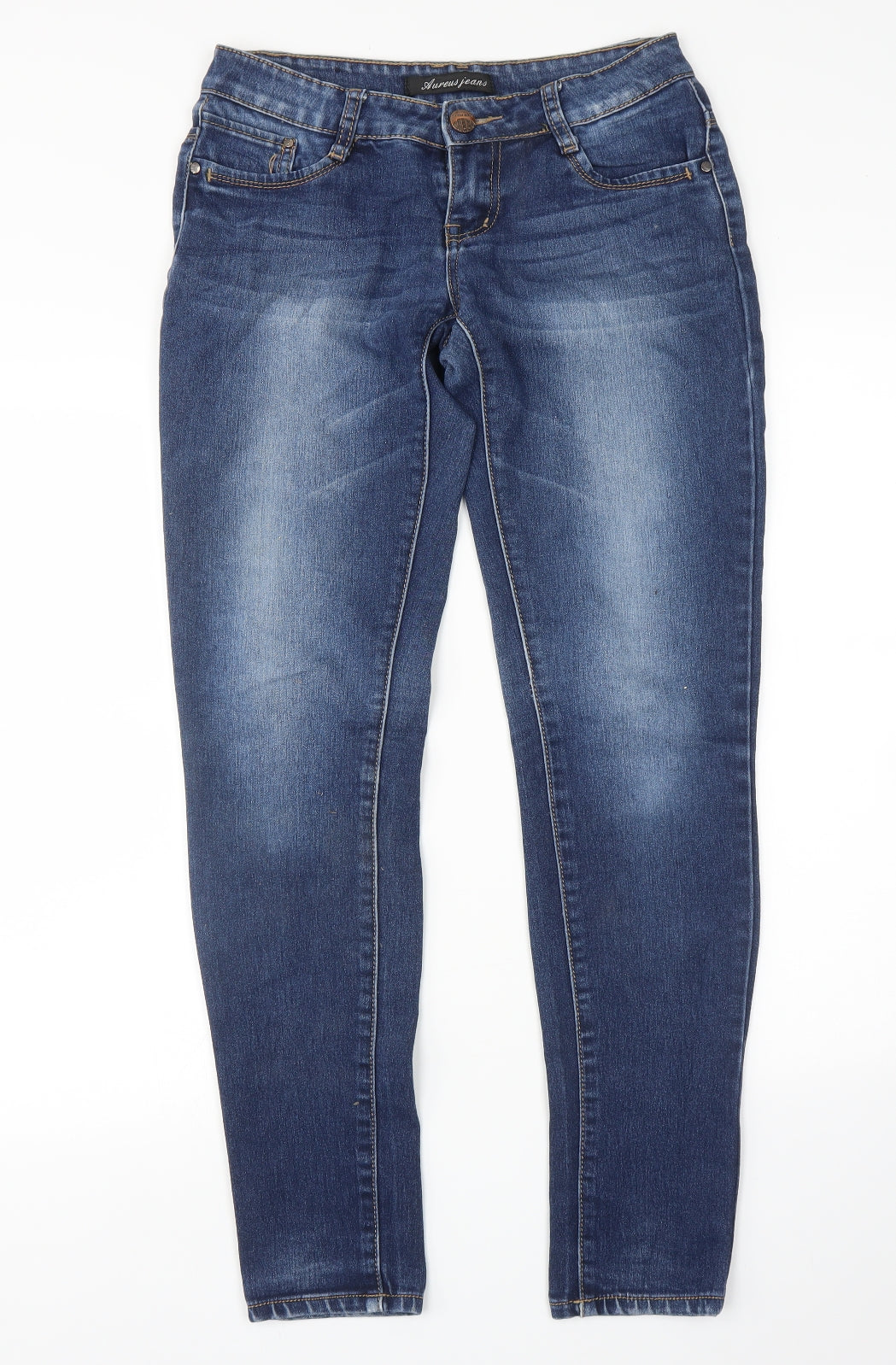 Aureus Womens Blue   Skinny Jeans Size M L30 in