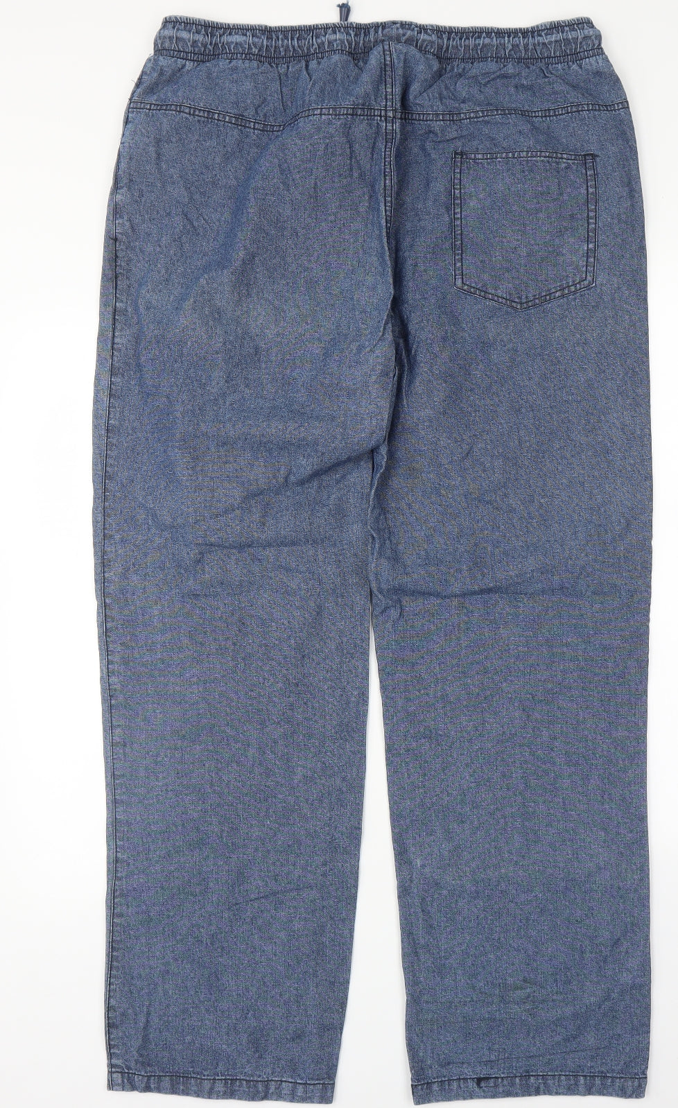Womens UK Size M Preworn Regular Fit Straight Blue Jeans