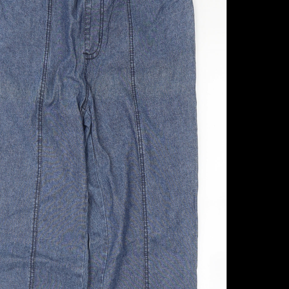 Womens UK Size M Preworn Regular Fit Straight Blue Jeans