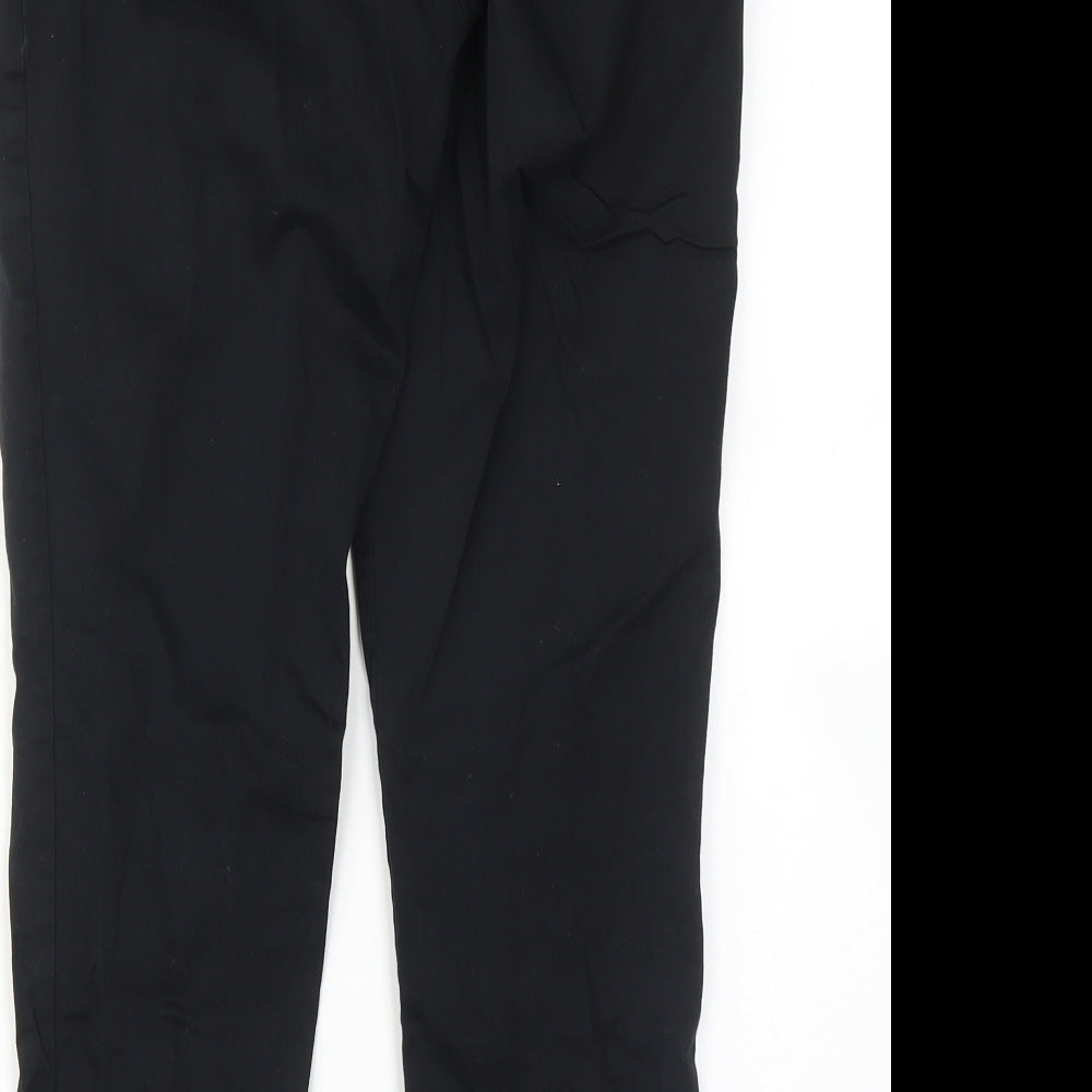 Womens UK Size S FOREVER 21 Regular Fit Cropped Black Trousers