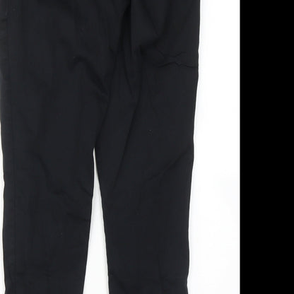 Womens UK Size S FOREVER 21 Regular Fit Cropped Black Trousers