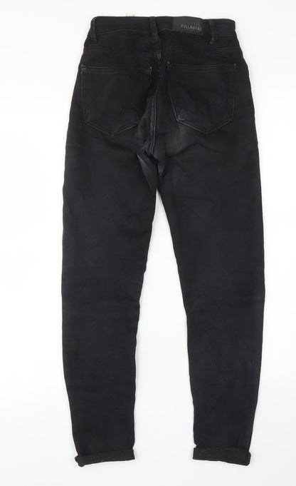 Pull&Bear Womens Black   Skinny Jeans Size 6 L25 in