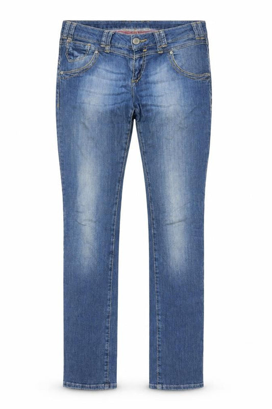Mens UK Size 29 Cross Regular Fit Skinny Blue Jeans