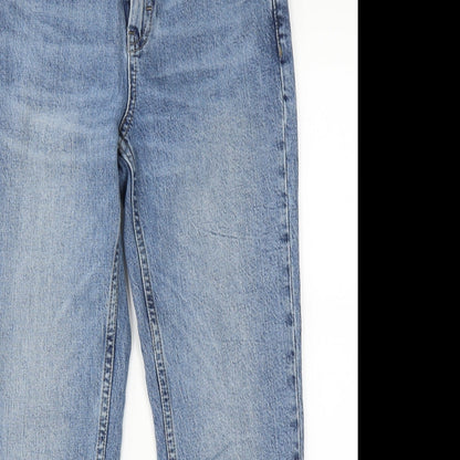 Topshop Womens Blue   Straight Jeans Size 28 in L26 in