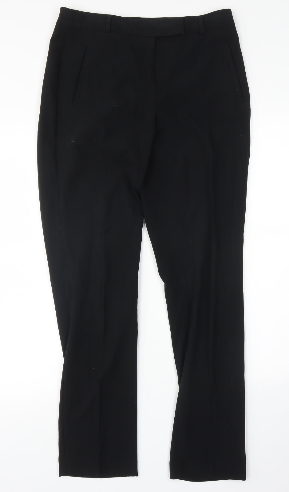 Womens UK Size 10 M&S Regular Fit  Black Trousers