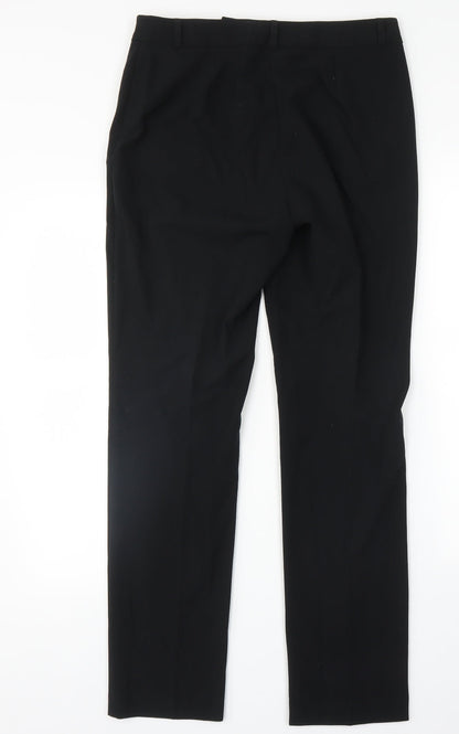 Womens UK Size 10 M&S Regular Fit  Black Trousers