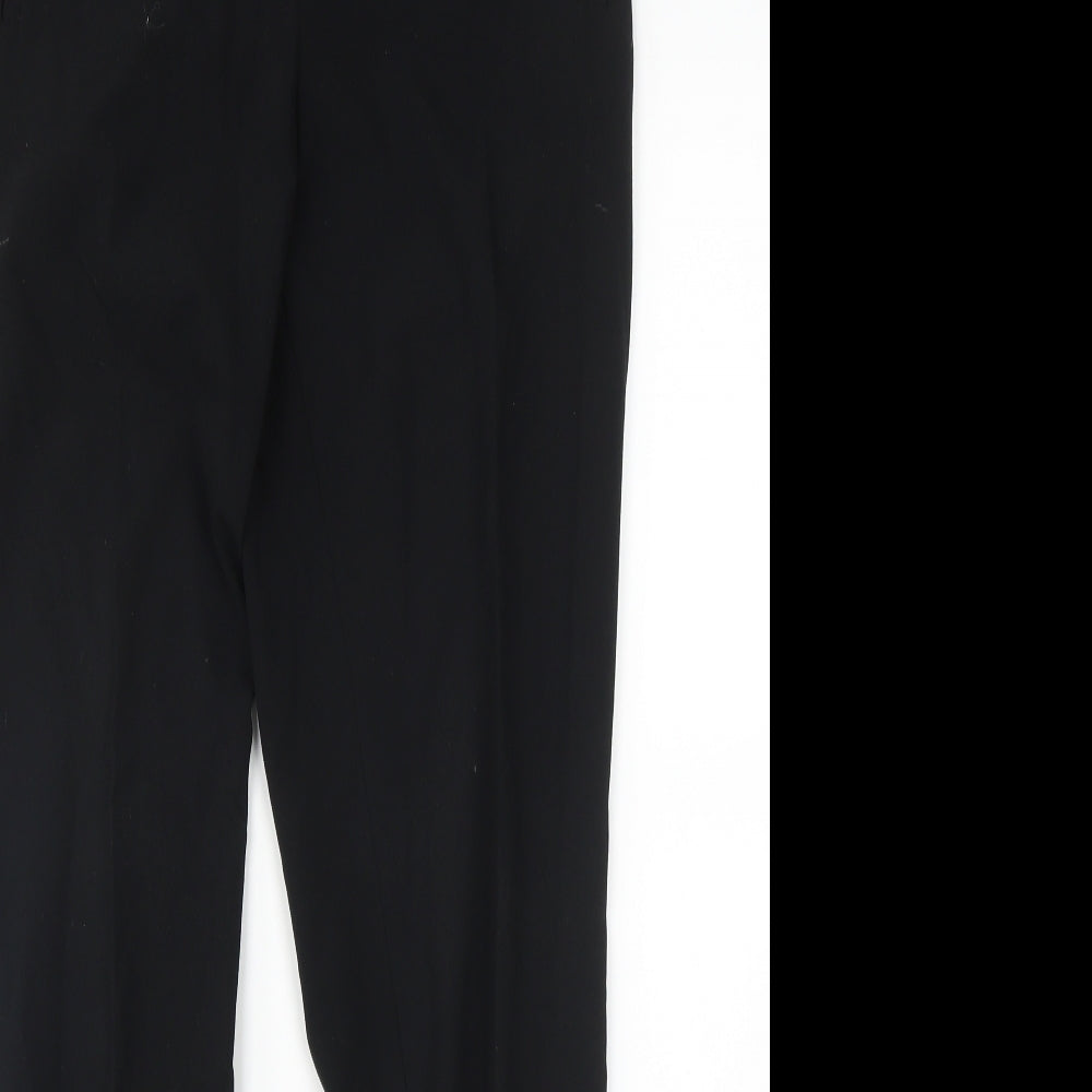 Womens UK Size 10 M&S Regular Fit  Black Trousers