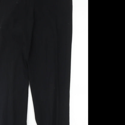 Womens UK Size 10 M&S Regular Fit  Black Trousers