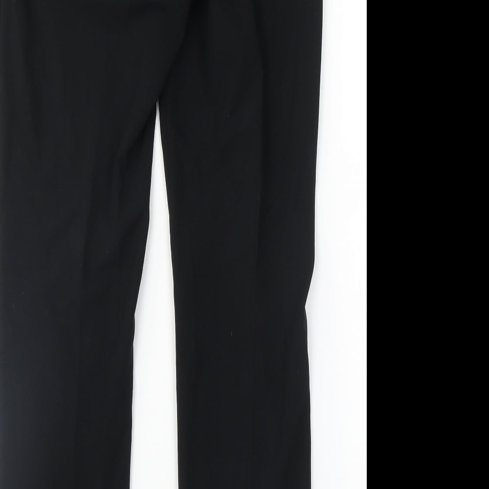 Womens UK Size 10 M&S Regular Fit  Black Trousers