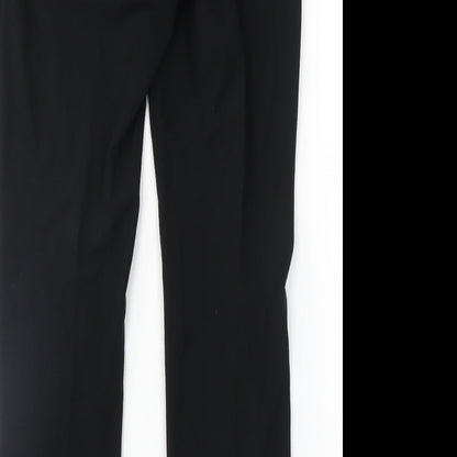 Womens UK Size 10 M&S Regular Fit  Black Trousers