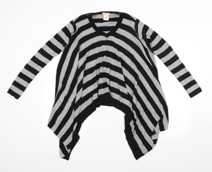 Sweet Romeo Womens Multicoloured Striped  Pullover Jumper Size S