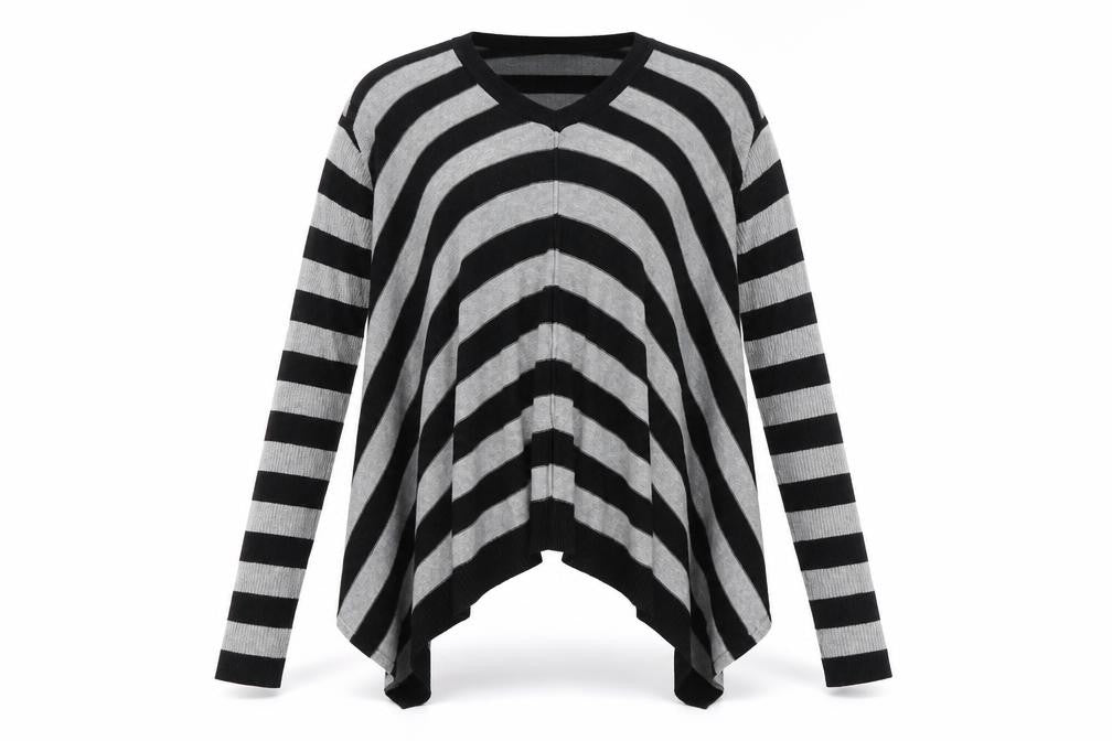 Sweet Romeo Womens Multicoloured Striped  Pullover Jumper Size S