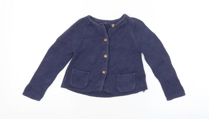 M&S Baby Blue   Cardigan Jumper Size 18-24 Months