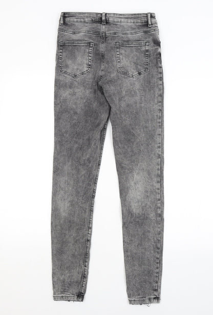 DENIM CO. Womens Grey   Skinny Jeans Size 10 L28 in