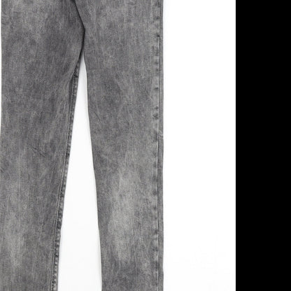 DENIM CO. Womens Grey   Skinny Jeans Size 10 L28 in