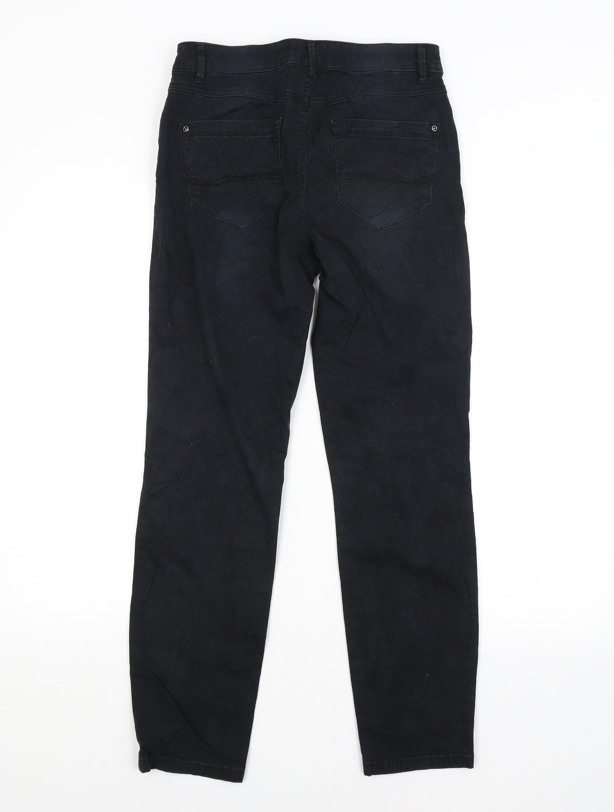 Womens UK Size 8 Yessica Regular Fit Chino Black Trousers