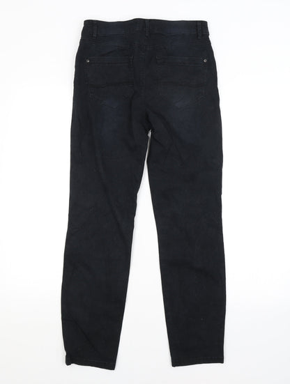 Womens UK Size 8 Yessica Regular Fit Chino Black Trousers