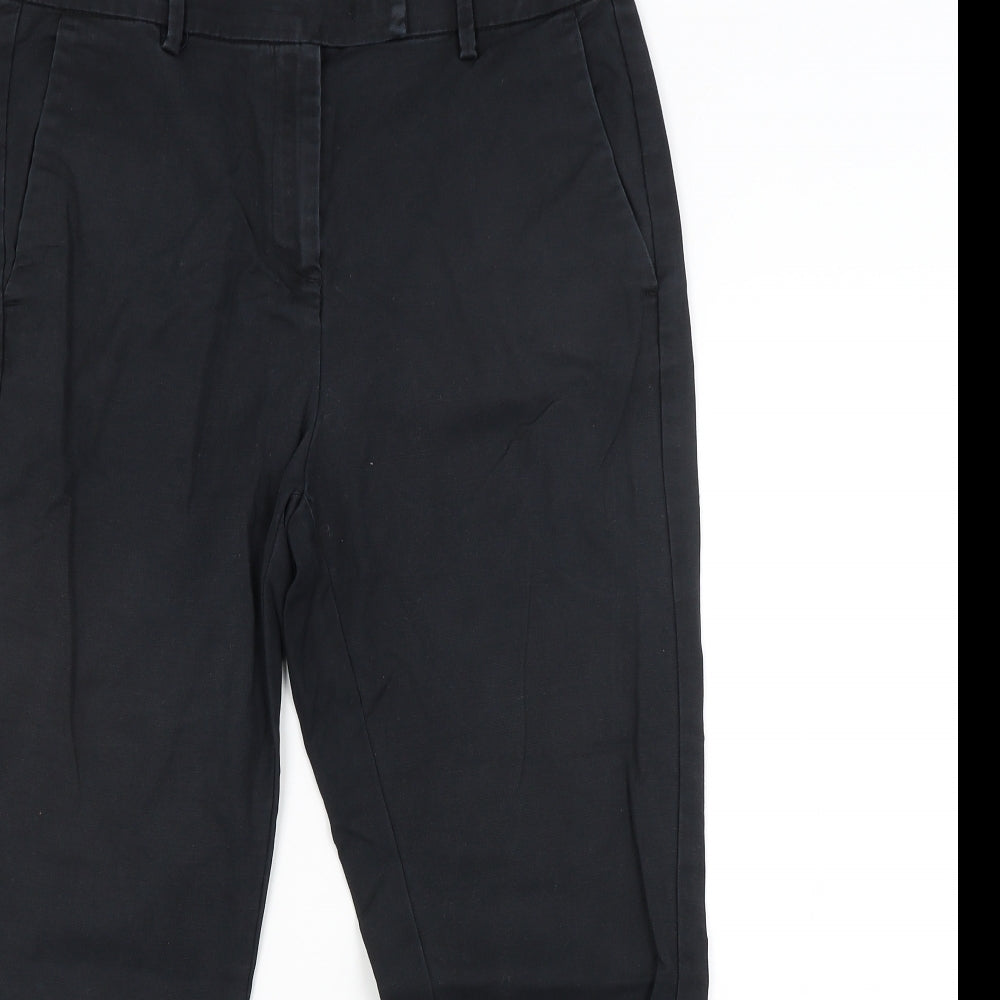 Womens UK Size 14 M&S Regular Fit  Black Trousers