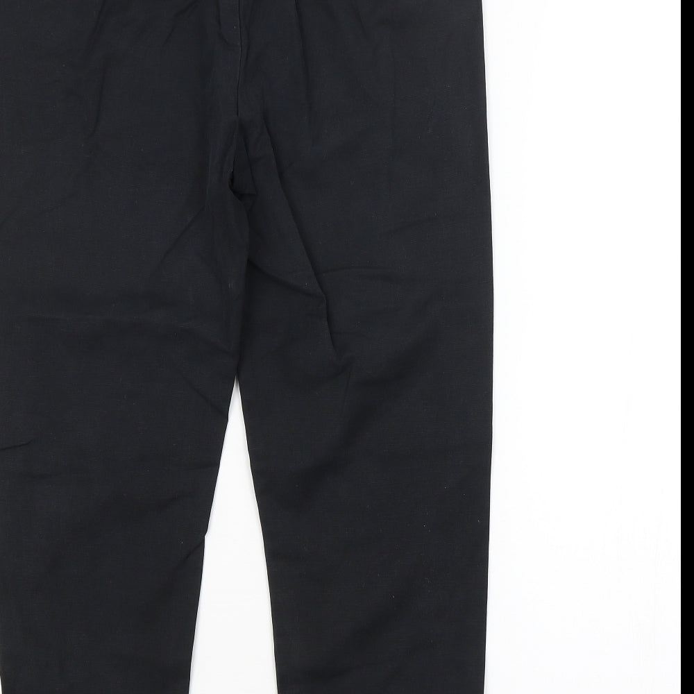 Womens UK Size 14 M&S Regular Fit  Black Trousers