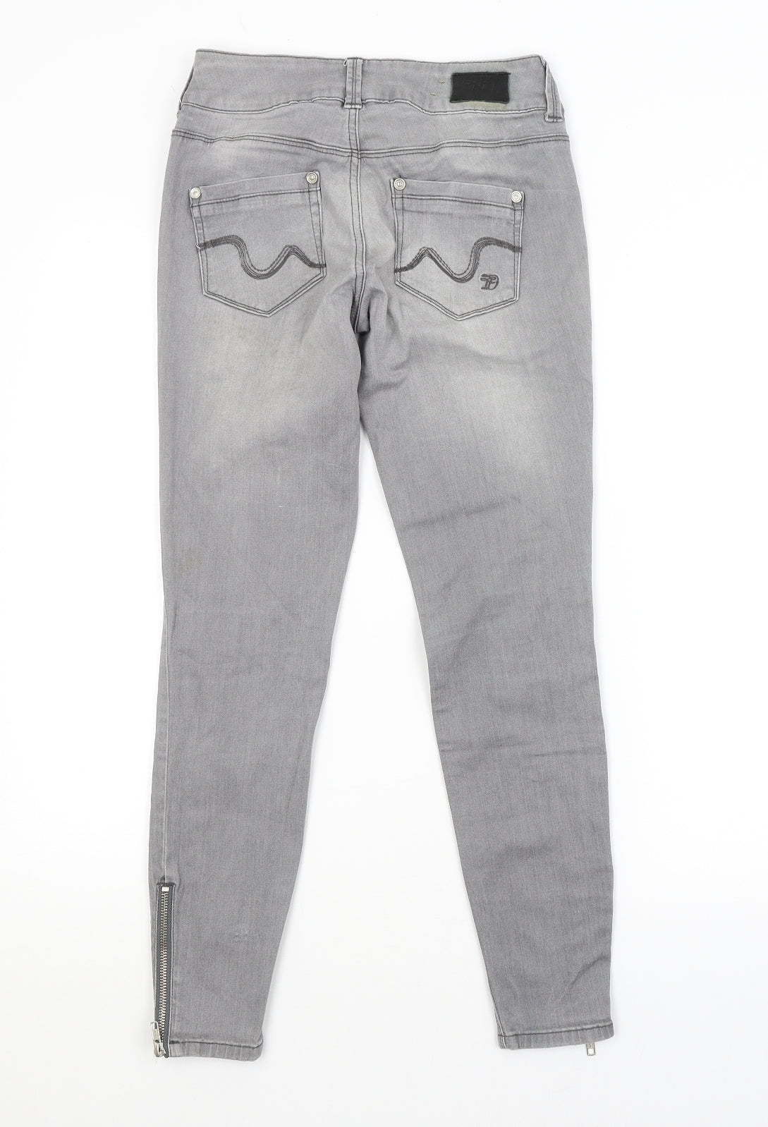 Womens UK Size 26 in Preworn Regular Fit Skinny Grey Jeans