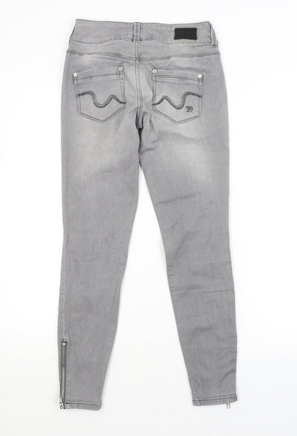 Womens UK Size 26 in Preworn Regular Fit Skinny Grey Jeans