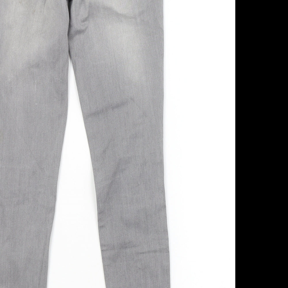 Womens UK Size 26 in Preworn Regular Fit Skinny Grey Jeans