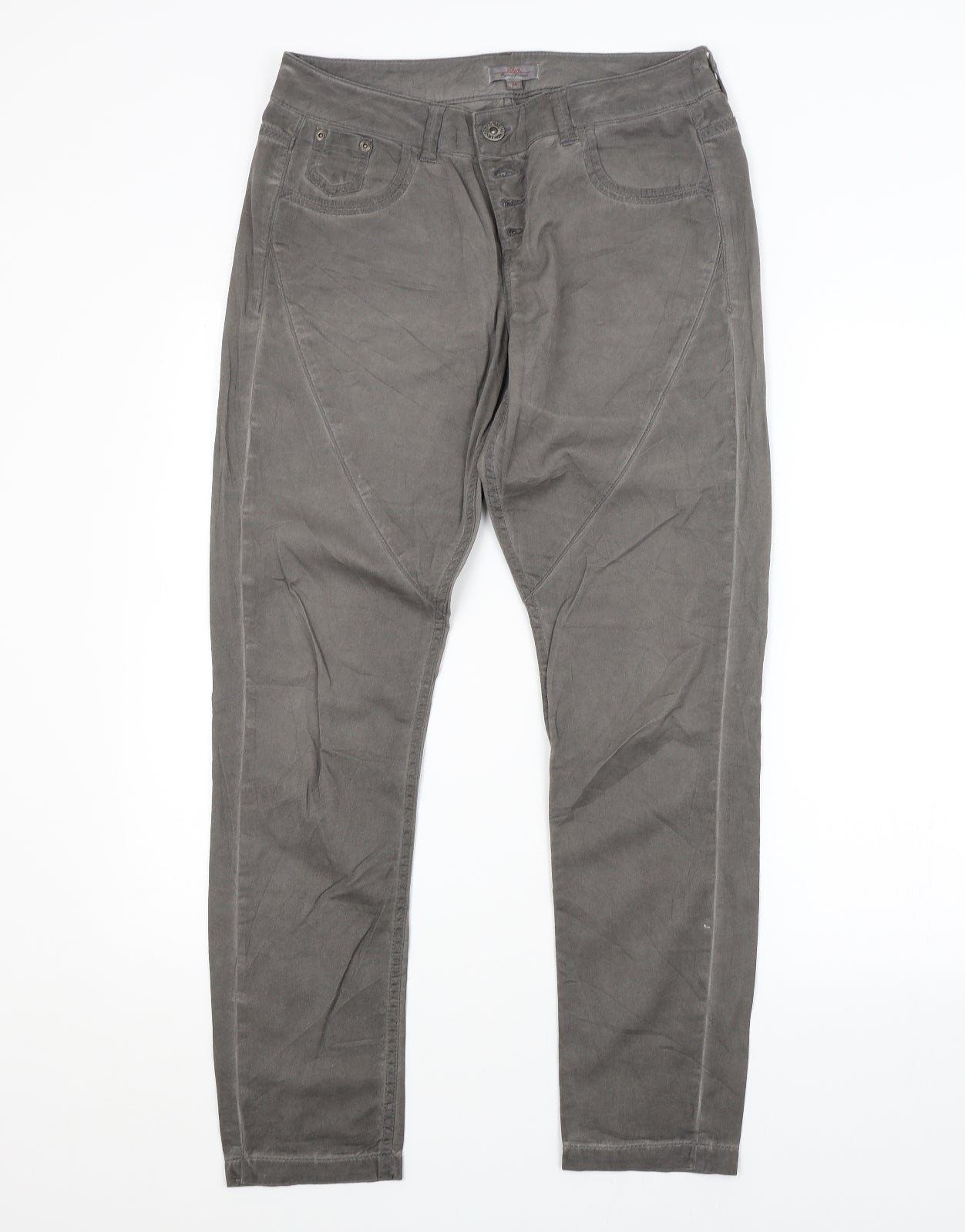 Preworn Womens Grey   Straight Jeans Size 6 L29 in