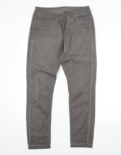 Preworn Womens Grey   Straight Jeans Size 6 L29 in