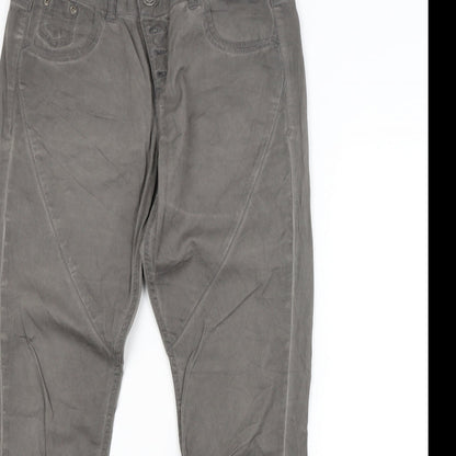 Preworn Womens Grey   Straight Jeans Size 6 L29 in