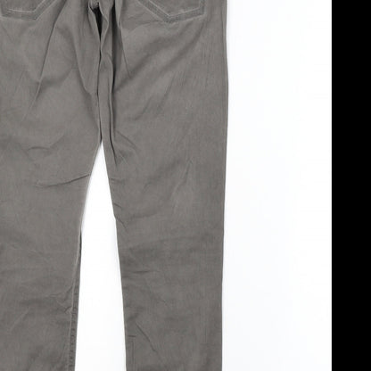 Preworn Womens Grey   Straight Jeans Size 6 L29 in