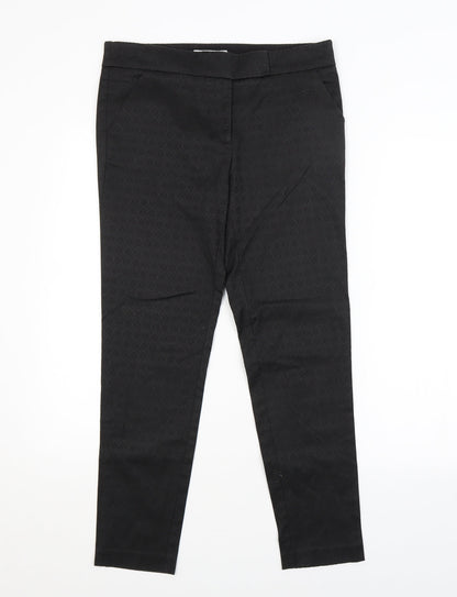 Womens UK Size 10 NEXT Regular Fit  Black Trousers
