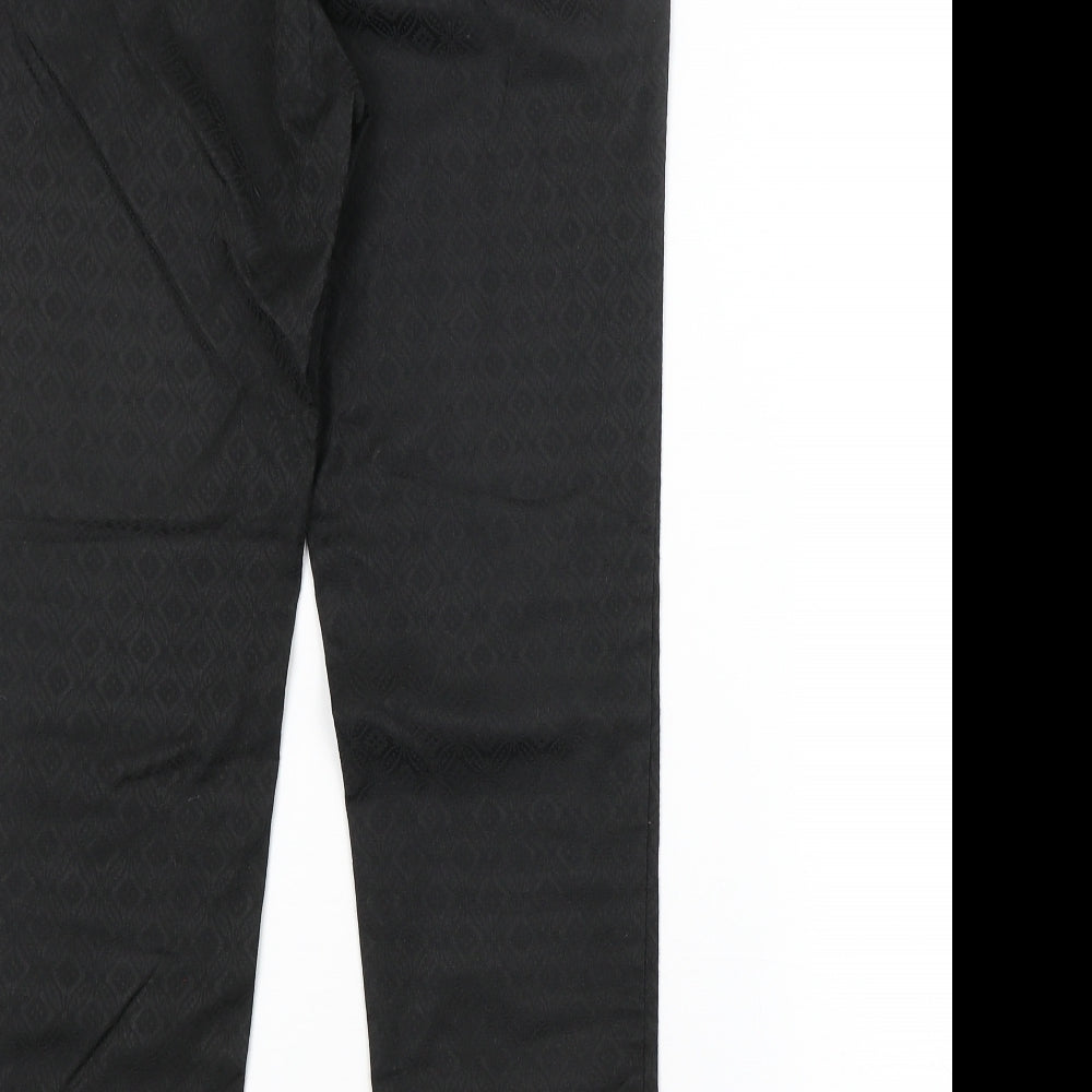 Womens UK Size 10 NEXT Regular Fit  Black Trousers