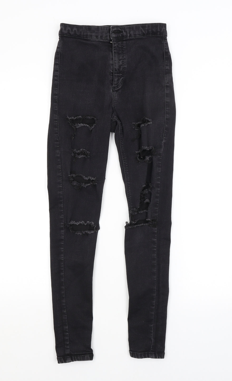 Topshop Womens Grey   Skinny Jeans Size 28 in L32 in