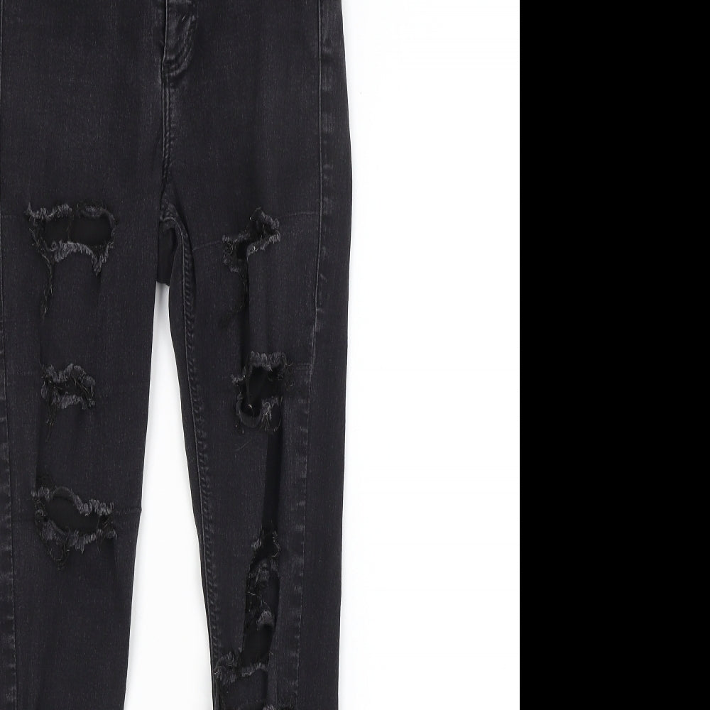 Topshop Womens Grey   Skinny Jeans Size 28 in L32 in