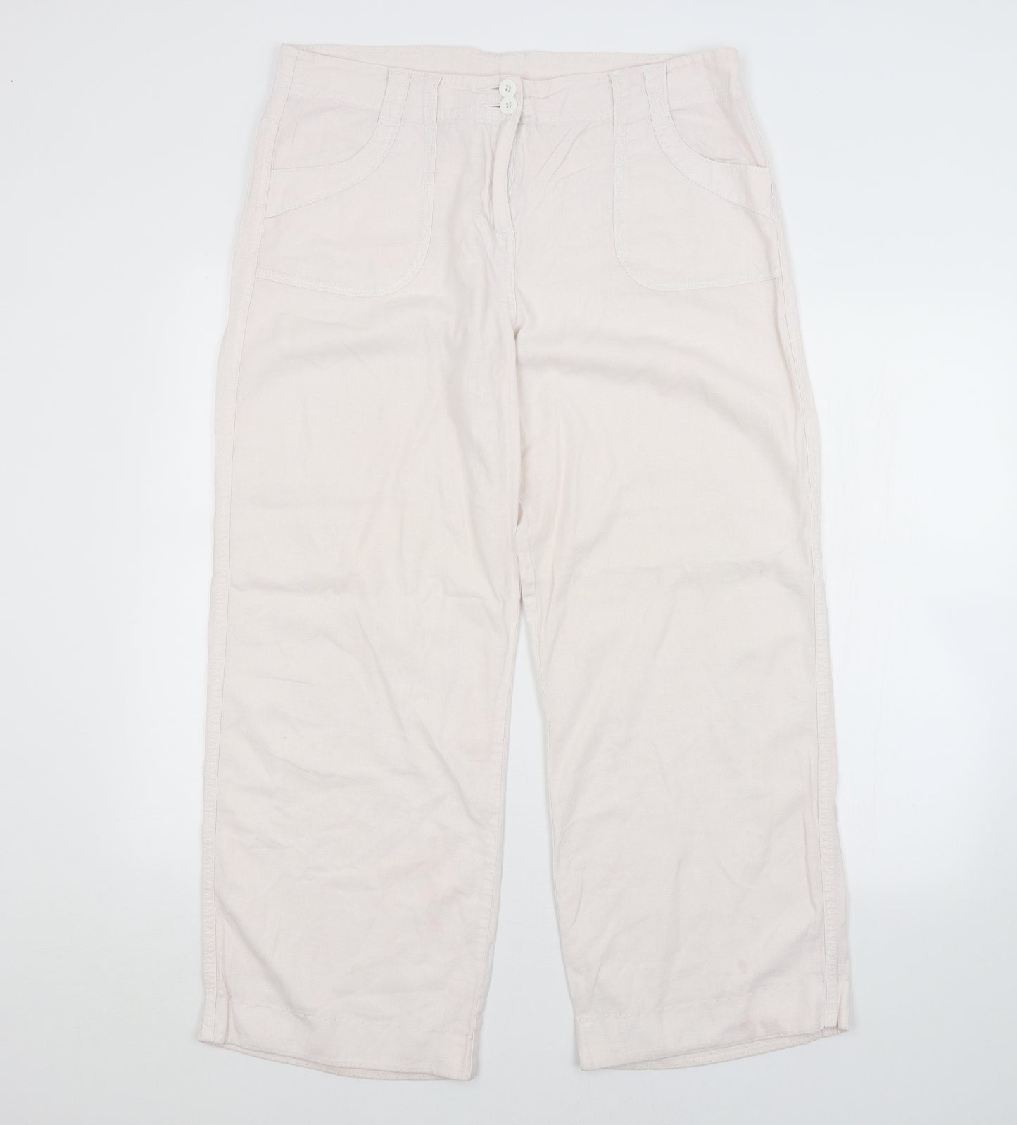 Womens UK Size  Preworn Regular Fit  Pink Trousers