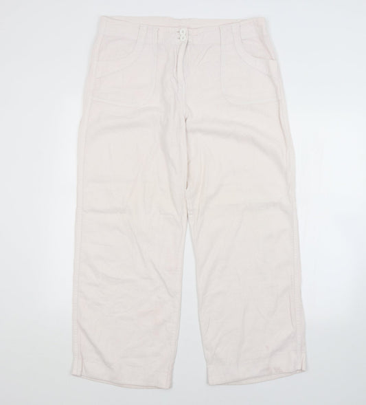 Womens UK Size  Preworn Regular Fit  Pink Trousers