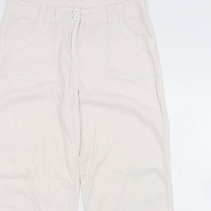 Womens UK Size  Preworn Regular Fit  Pink Trousers