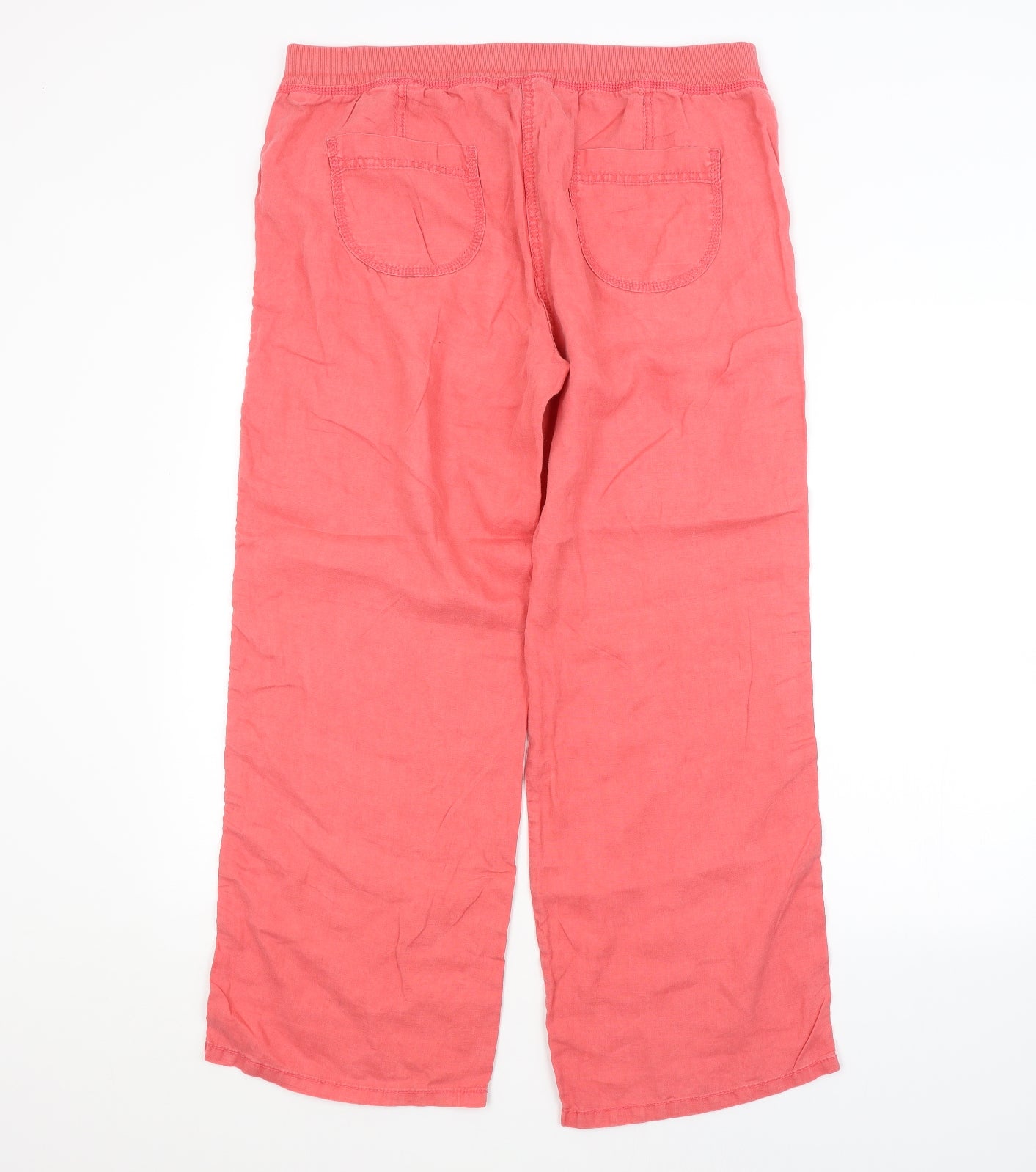 Womens UK Size  M&S Regular Fit  Red Trousers