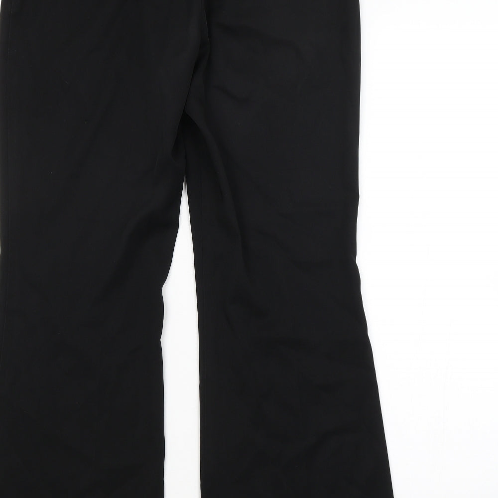 Womens UK Size 12 M&S Regular Fit  Black Trousers