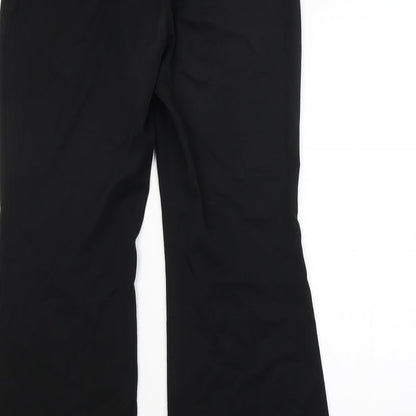 Womens UK Size 12 M&S Regular Fit  Black Trousers