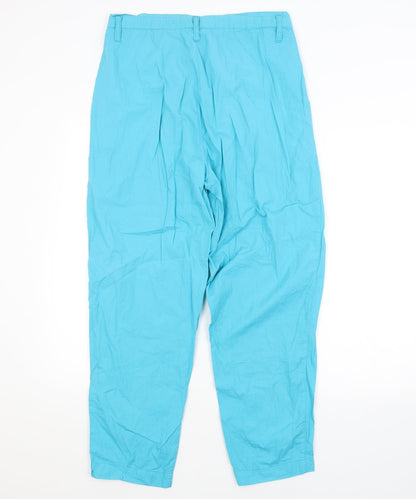 Womens UK Size M Preworn Regular Fit  Blue Trousers